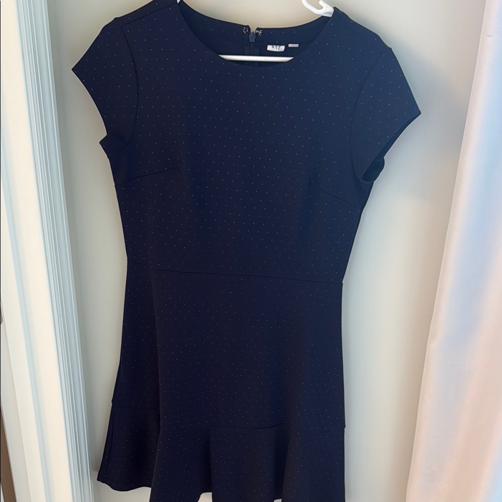 GAP Navy Blue Polka Dot Top